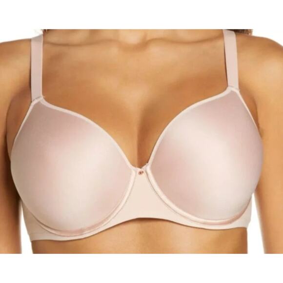 Chantelle 34DD Comfort Chic Full Coverage Underwire Bra Pink 120198 $80 MSRP - Picture 1 of 10
